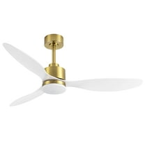 ALKAFY 52-Inch Ceiling Fan with LED Light, Remote, 3-Blade DC Motor, Reversible