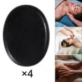 thumbnail image 1 of 4x Hot Stone Massage Heated Rocks Basalt Stones Spa Relaxation 6x8x1.8cm, 1 of 6