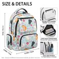 thumbnail image 7 of Aplkyhs Backpack for Students 12-18 Durable 17 Inch School Bookbag for Middle High School Teens Outdoor Cute Cat Flower, 7 of 7
