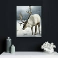 thumbnail image 4 of JEUXUS  Winter Wall Art Prints 8x10in Cozy Christmas Room Decor Scandinavian Poster Snow Forest Frost Pictures Xmas Tree Deer Mountain House Photo for Gallery Wall Home Nordic, 4 of 4