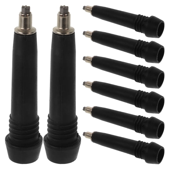 OFFIGAM 8pcs Walking Cane Tips Replacement for Hiking Sticks and Ski Poles, Anti- Rubber Caps