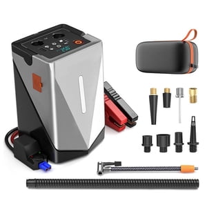 Multifunctional Jump Starter with Airs Pump Blower 12V Functional Power Ba