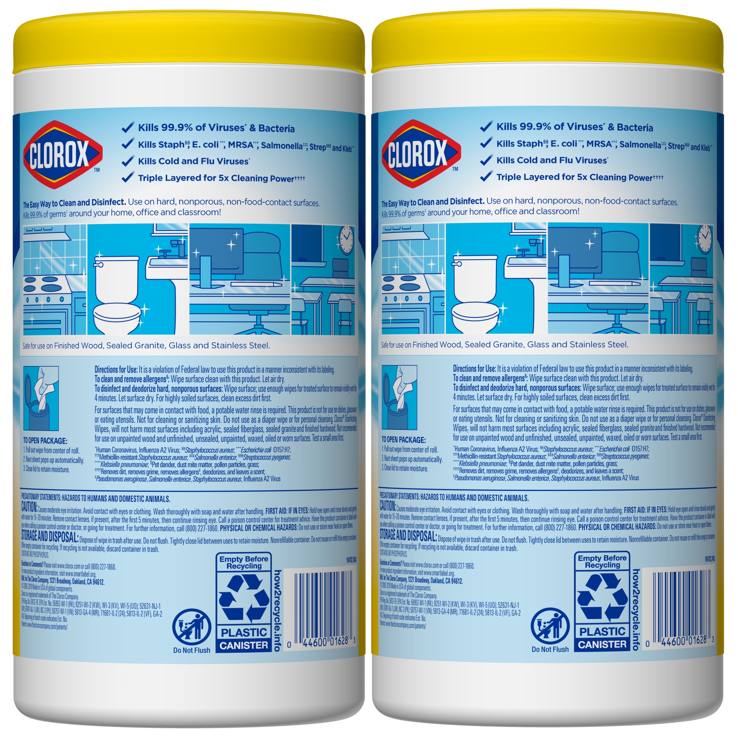 Clorox Disinfecting Wipes Value Pack, Bleach Free Cleaning ...