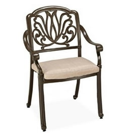 Hampton Bay Patio Bistro Commercial Grade Aluminum Outdoor Dining Chair in Sunbrella 2 Pack Walmart