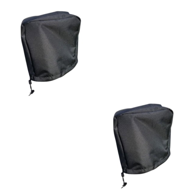 Kenally Cubierta de remolque impermeable negra - A prueba de polvo ampliamente utilizada para caravanas Cubierta de enganche de caravanas negro negro 2piezas