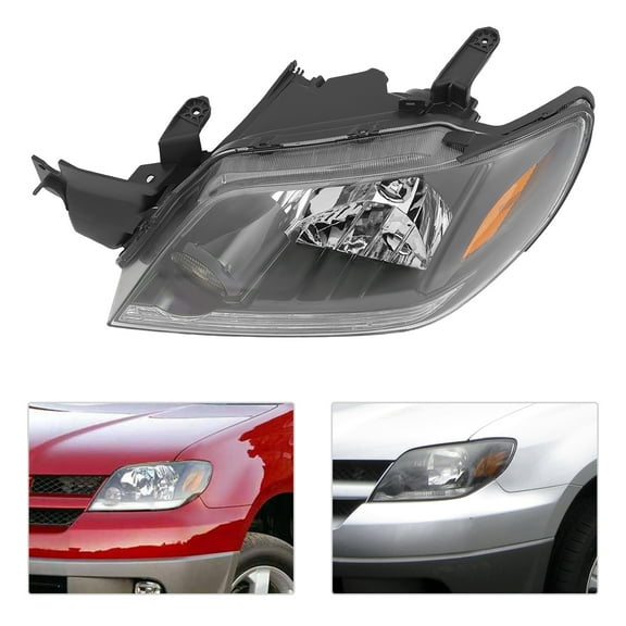 For 2003-2006 Mitsubishi Outlander LS/XLS Halogen Left Headlight, Left Headlight, Driver Side Headlight