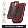 thumbnail image 3 of Compatible with iPhone 13 Pro Case with Built-in Glass Screen Protector, Allytech Full Body Dustproof Life Waterproof Kickstand Slide Camera Lens Protective Case for iPhone 13 Pro 5G 6.1" 2021, Red, 3 of 5