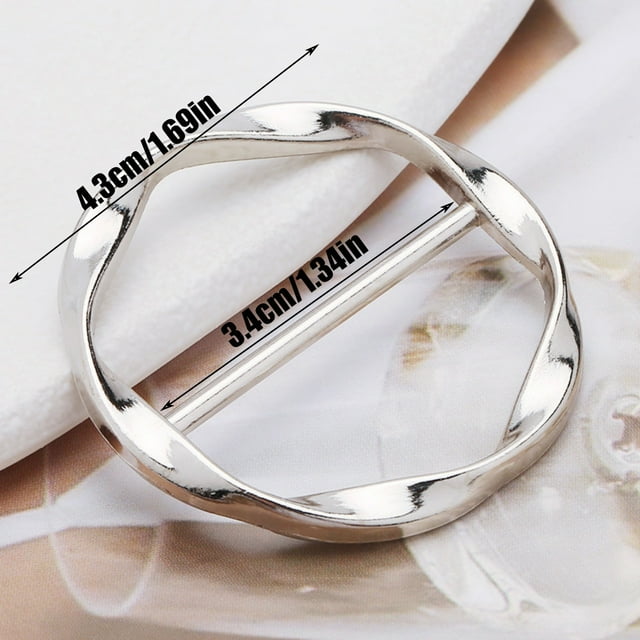 Birdeem Fashion Metal Japanese Button-Womens T-Shirt Knot Buckle Belt Adjustment Buckle Scarf Buckle 7 Colors Optional All-Inclusive Fashion Enhance Cloth
