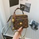 thumbnail image 3 of Bolso de hombro con estampado vintage para mujer, bandolera de moda, pequeño bolso cuadrado, cadena sencilla, neceser para niñas, bufanda decorativa de PU, 3 of 5