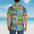 thumbnail image 6 of Bixox Men's Hawaiian Shirts Men's Construction Machinery Print Short-Sleeve Shirt-3X-Large, 6 of 8