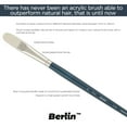 thumbnail image 3 of Creative Mark Berlin Synthetic Long Handle Artist Brush - Filbert # 6 - Handmade in Germany Art Paint Brush w/ Synthetic Filament for Acrylics, Oils, Alkyds - Art Brush w/ Sustainable Wood Handle, 3 of 7