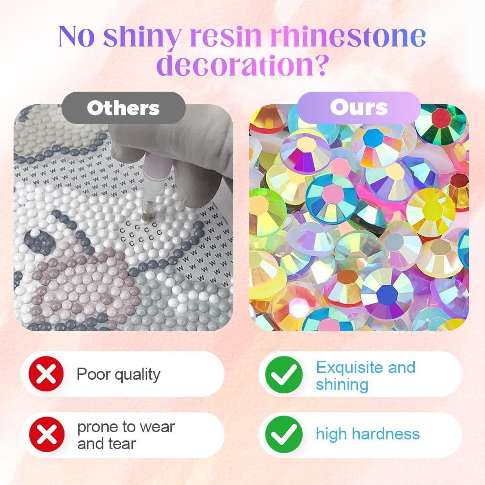 Bedazzling Kit, Bedazzler Kit with Rhinestones, Bedazzling Gems, Rhinestones for Bedazzling, Bedazzled Gems, Bedazzled Kits for DIY Clothing Bags Phone Cases Crafts, Mixed Colors Set