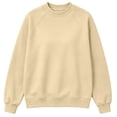 thumbnail image 5 of Women's Mock Neck Sweatshirt, Oversized Long Sleeve Casual Tops for Daily Outdoor Fall Winter Street Wear Beige 3XL, 5 of 8