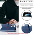 thumbnail image 4 of Compatible with Samsung Galaxy A53 5G Wallet Case Premium Zipper Large Space Flip PU Leather Cover, 4 of 5
