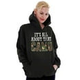 thumbnail image 4 of Its All About That Camo Hunting Unisex Plus Fleece Graphic Hoodie Brisco Brands 2X, 4 of 5