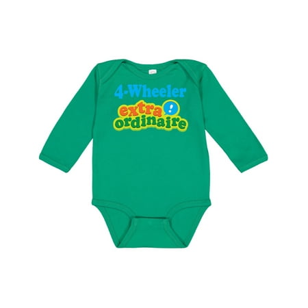 

Inktastic Four Wheeling 4 Wheeler Extraordinaire Gift Baby Boy or Baby Girl Long Sleeve Bodysuit