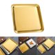 thumbnail image 3 of Plato de servicio de acero inoxidable, plato de postre, plato de vajilla Plato de servicio Platos de servicio, para restaurantes, postres, actividades grande y dorado Sunnimix bandeja de servir, 3 of 8