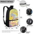 thumbnail image 5 of Jeiento Running Horse Backpack for Girls 8-12 12-14 School Bags Yellow Primary Middle School Bookbag Rucksack for Kids Boys 17inch Laptop Backpacks Elementary Schoolbag Daypack, 5 of 6