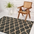 thumbnail image 5 of KLAVATE Modern Flatweave Diamond Pattern Jute Rug Ideal for Living Room, 5 of 5
