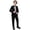 Black, variant on Toddler Boy Velvet Formal Suit 5 Piece Outfit Dress Shirt Jacket Pants and Bowtie for Wedding Events (Red, 12-18 Months)