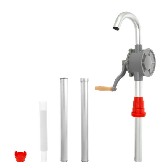 2PCS 55 Gallon Adjustable Drum Pump for Diesel Gasoline Transfer Detachable Rotary Barrel Pump Compact Rust Proof Hand Barrel Pump for Kerosene Fuel Transfer