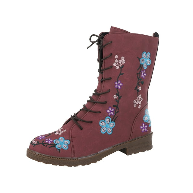 Kcodviy Bottes Longues pour Femmes sur Chaussures Bottes pour Femmes Talons Décontractés Bottes pour Femmes avec Talon Antidérapant Bottes pour Femmes