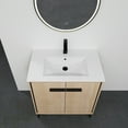 thumbnail image 3 of Versatile Oak 30 Inch Bathroom Vanity Set with Freestanding Design, 3 of 9