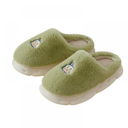

Women s Cute Cotton Slippers House Slippers Warm Cozy Soft Home Slippers with Indoor &Outdoor Anti-Skid Sole