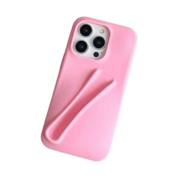Lip Gloss Phone Case Lip Balm Phone Case for iPhone 13 14 15 Pro Max Liquid Silicone with Lip Gloss Lipstick Clip Phone Case Celebrity-Inspired