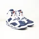 thumbnail image 4 of N I-K-E A i r-Jor-dan 6 Retro Olympic 2024 White Navy CT8529 164 Shoe Sneaker Mens US, 4 of 6