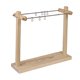 thumbnail image 5 of Organizador de collares, regalo para mujer, para colgantes y llaveros, estante de almacenamiento de escritorio Madera clara de 32 cm, 5 of 9