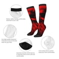 thumbnail image 3 of Xecao The Red Head Skull Print Compression Socks for Both Men And Women for Running, Travel, Flight, Nurse, 3 of 6