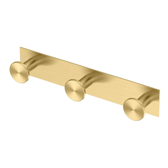 Gatco 1288B Glam All Modern Décor 11" Triple Robe Hook, Brushed Brass