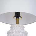 thumbnail image 5 of My Texas House 21'' Table Lamp with White Fabric Drum Shade Transitional Table Light Fixture for Living Room, Bedroom or Office, White, 5 of 8