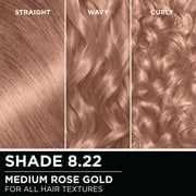Garnier Olia Oil Powered Permanent Hair Color, 8.22 Medium Rose Gold