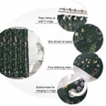 thumbnail image 3 of Dark Green Botanical Wildflowers Shower Curtains for Bathroom, Waterproof Fabric Bath Curtains Decor, Bath Tub Curtain Rustic Floral Decorative Shower Curtain Sets with 12 Hooks, 72x72 Inch, 3 of 7