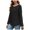Black, variant on Womens Long Sleeve Shirts Loose Fit Crew Neck Trend Fall and Winter Clothes Going Out Basics Tees