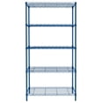 thumbnail image 3 of Ktaxon 5-Tier Wire Shelving Unit, Steel Storage Rack for Garage Office Kitchen Navy Blue, 30" W x 14" D x 60" H, 3 of 20