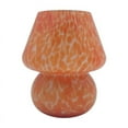 thumbnail image 1 of Mushroom Table Lamp Small Bedside Table Glass Lamp Translucent Glass Desk Lamp for Living Room US Plug Colorful Orange, 1 of 6