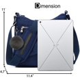 thumbnail image 3 of Bandolera SUKRY de nylon para mujer impermeable azul oscuro, 3 of 7