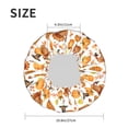 thumbnail image 4 of KLL Pumpkins Pattern Shower Cap & Bath Cap for Women,Reversible Oversized Waterproof Shower Caps for all Hair Lengths,Elastic Reusable Bathing Hair Cap, 4 of 6