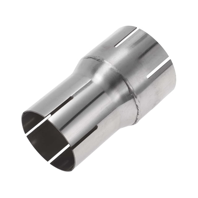 Rebajas únicas 2" OD-2.35" OD Doblado de escape mandrel codo reductor concéntrico adaptador de tubo de acero inoxidable 304 39 pulgadas de longitud tono plateado