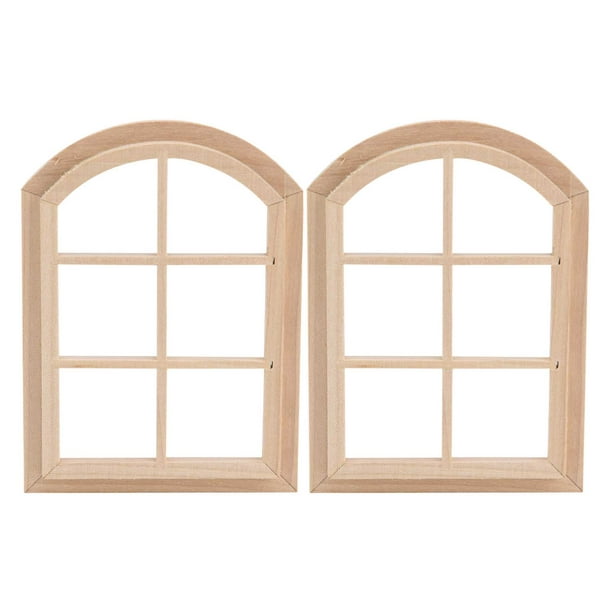 Noref Miniature Window 1/12 Scale Dollhouse Wooden Window