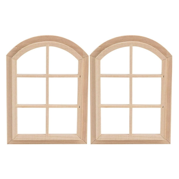 Noref Miniature Window 1/12 Scale Dollhouse Wooden Window