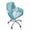 Blue White Marble, variant on ZIATUBLES Mandala Flower Print Curved Back Dining Chair Slipcover Stretchable Swivel Bar Stool Cover with Backs Removable Accent Vanity Desk Chair Protector Home Living Room Decor