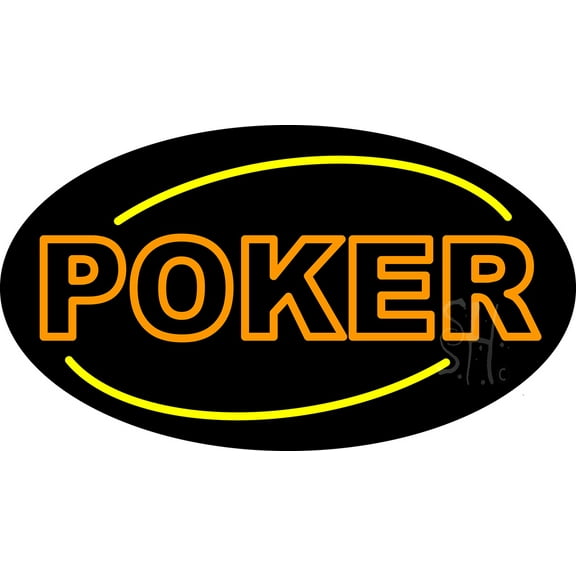 Vertical Poker 2 LED Neon Sign 13 x 24 - inches, Black Square Cut Acrylic Backing, with Dimmer - Bright and Premium built indoor LED Neon Sign for wall décor, arcarde, and storefront.