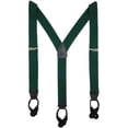 thumbnail image 1 of CTM®  Elastic Button End Dress Suspenders with Silver Hardware (Men's), 1 of 3