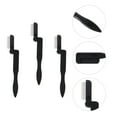 thumbnail image 2 of 3pcs Folding Eyelash Brush Comb Mini Eyebrow Eyelash Comb Makeup Tools (Black), 2 of 7
