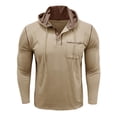 thumbnail image 5 of Tisuna Fall T-Shirts For Mens Casual Hooded Drawstring Tops Men Solid T Shirts For Work Office Size S, 5 of 7