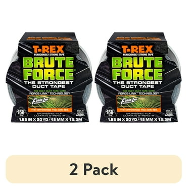 (6 pack) T-Rex Brute Force Duct Tape, 1.88 in. x 20 yd., Black